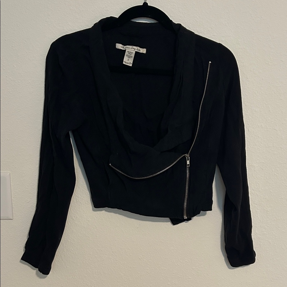 Black Zip Long Sleeve or Jacket